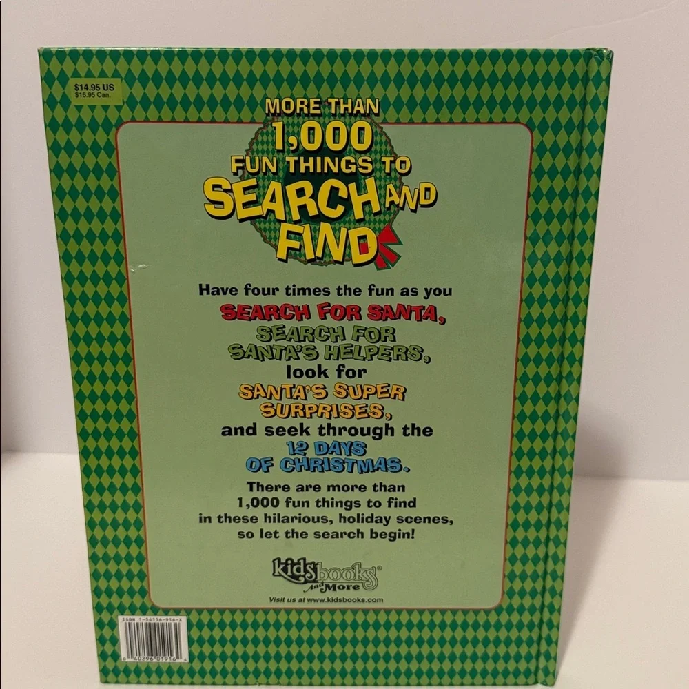 Christmas fun book with more‎ than 1000 fun things to search and find. Hardback.